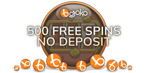 Bojoko bonus graphic for 500 free spins