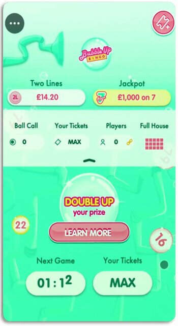 Bubble Up Bingo is a popular Gamesys bingo game