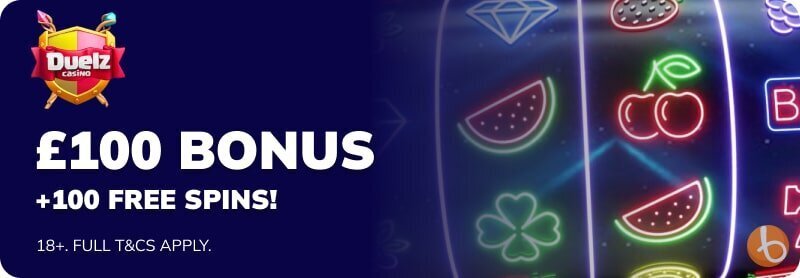 Duelz Casino bonus offer banner