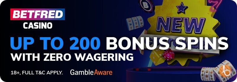 Betfred Casino welcome bonus