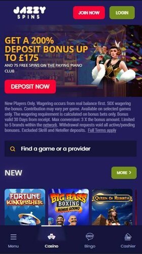 Jazzy Spins on mobile