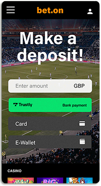 This is how to make a Trustly deposit on betting site