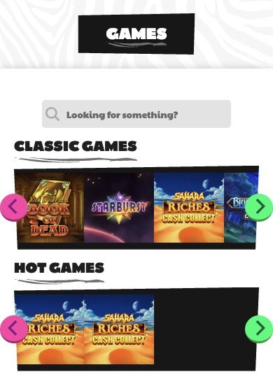 Zebra Wins Casino game library