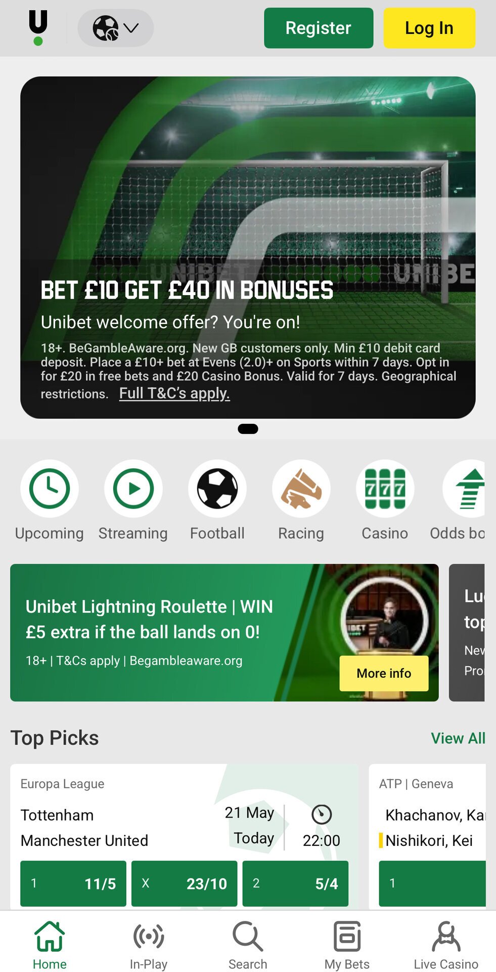 Unibet safe betting app
