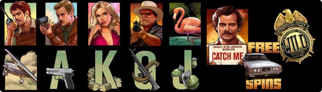 Narcos slot symbols