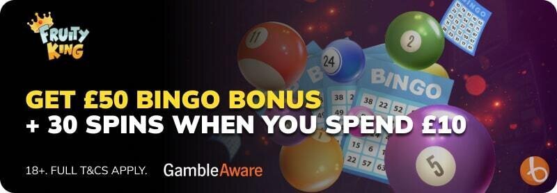 Fruity King Bingo bonus offer