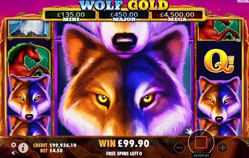 Wolf Gold free spins