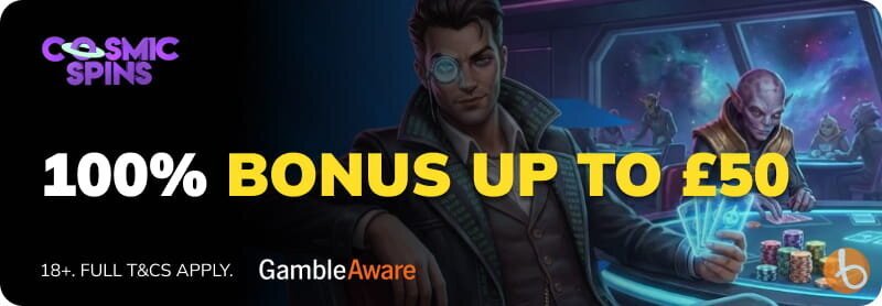 Cosmic Spins bonus banner
