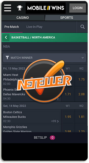 Mobilewins betting site allows neteller deposits and withdrawals