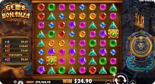 Gems Bonanza online slot screenshot