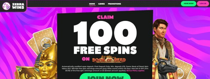 Zebra Wins casino in December 2025