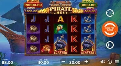 Pirate Chest Hold and Win slot screenshot