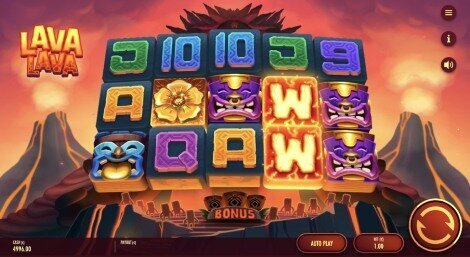 Lava Lava slot game by Thunderkick