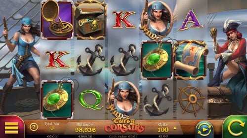 Screenshot from Curvy Corsairs slot