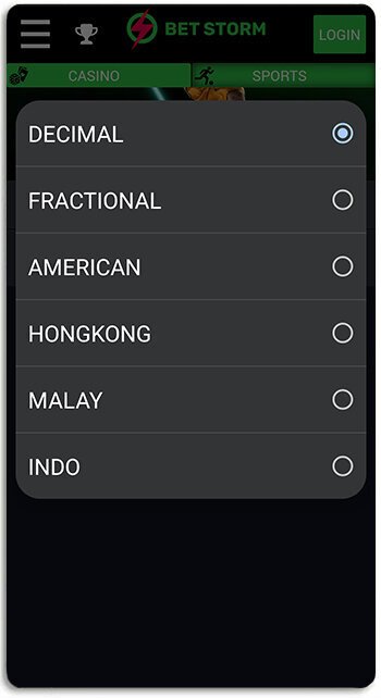 A view of a betting platform