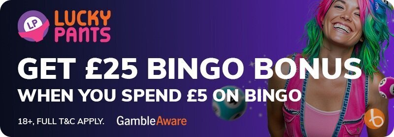 Lucky Pants Bingo bonus banner