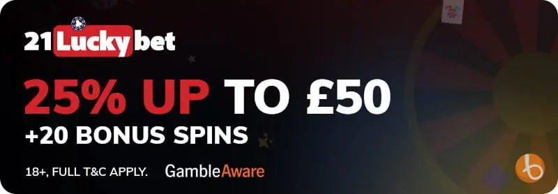 Welcome bonus for 21LuckyBet Casino