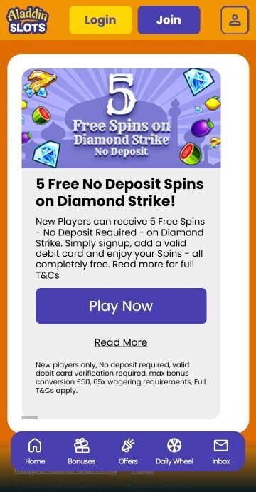 Aladdin Slots on mobile