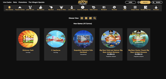 Jackpot Village Casino in November 2025