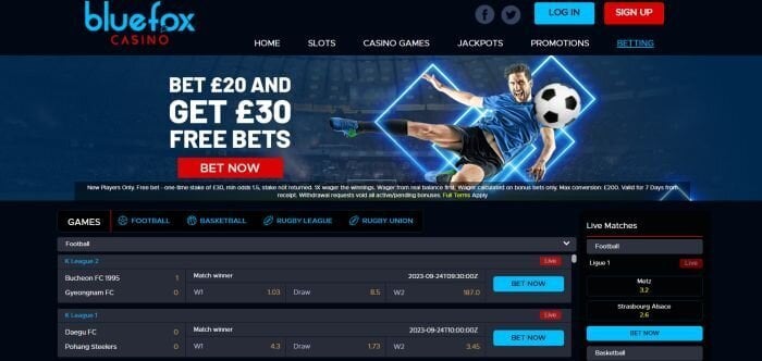 BlueFox Sports in September 2023