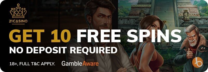 21 Casino no deposit bonus offer