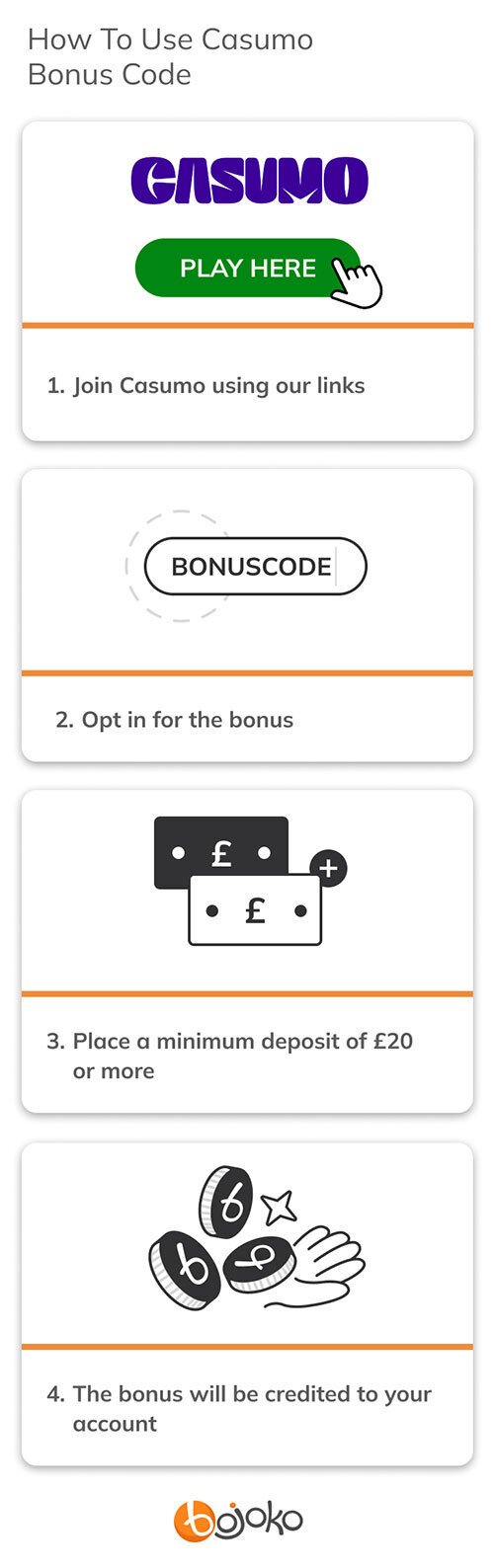 How To Use Casumo Casino bonus Code