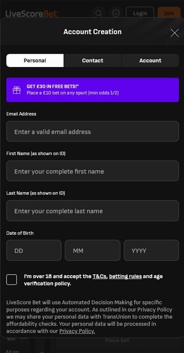 How to claim Livescore Bet bonus