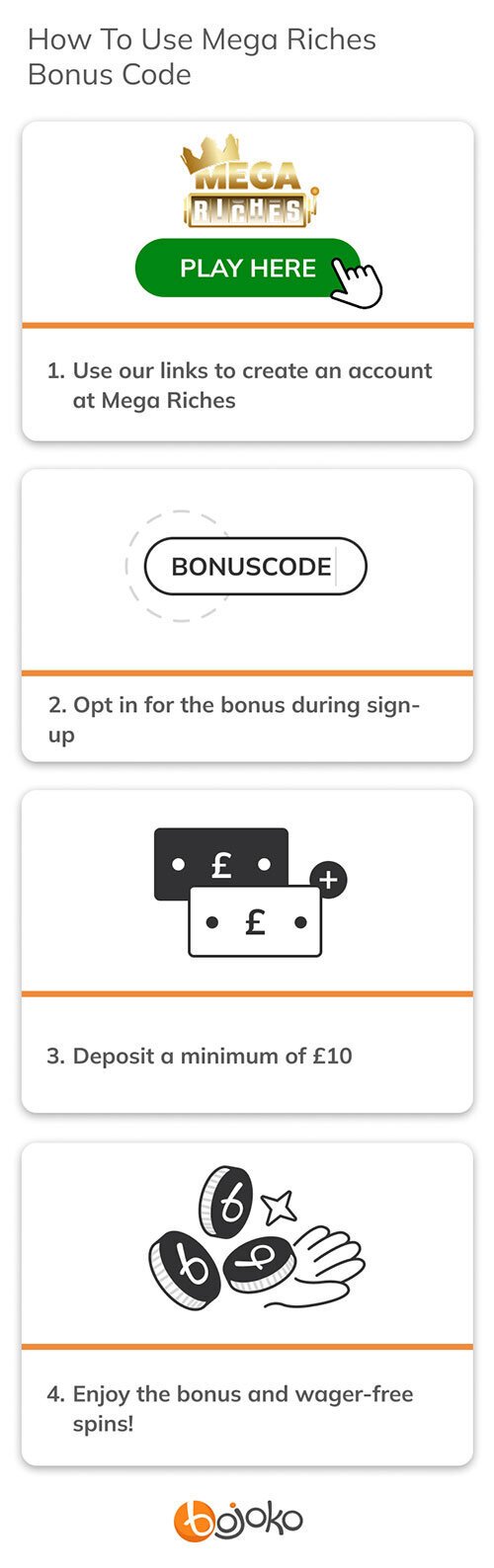 How To Use Mega Riches Bonus Code