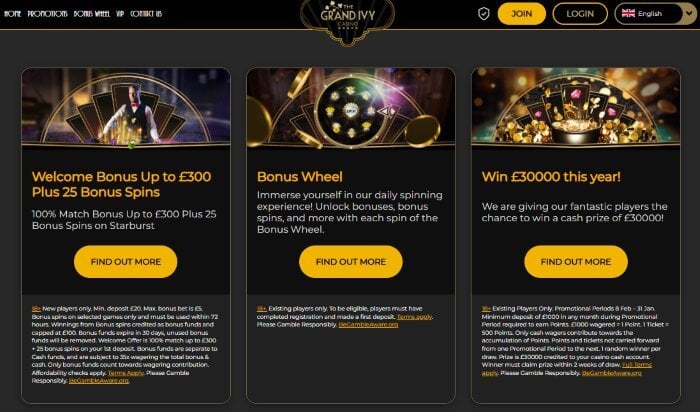 The Grand Ivy Casino December 2025