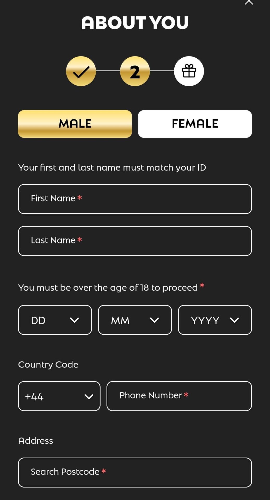 Give personal details