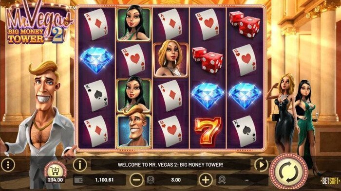 This is how Mr Vegas 2 Big Money Tower slot looks like