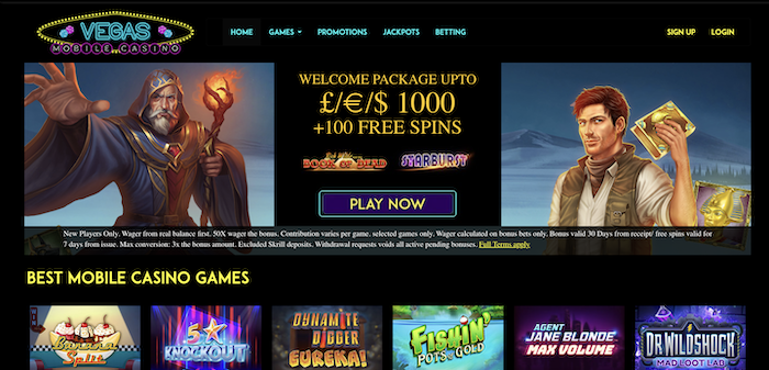 Vegas Mobile Casino in November 2022