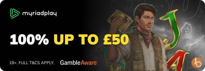 MyriadPlay bonus banner