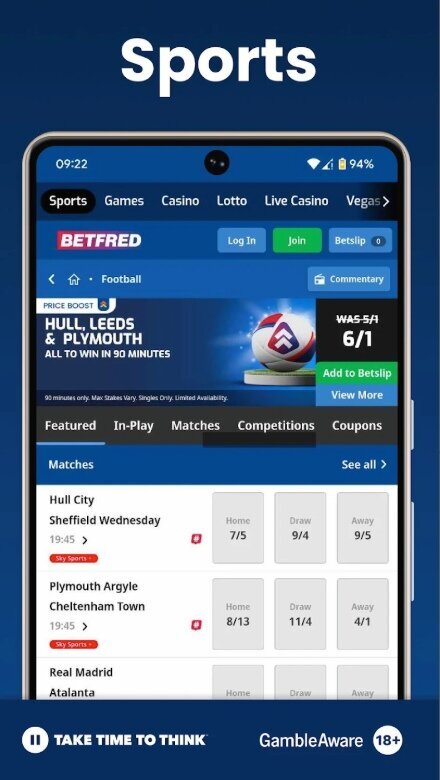 Betfred app sports betting