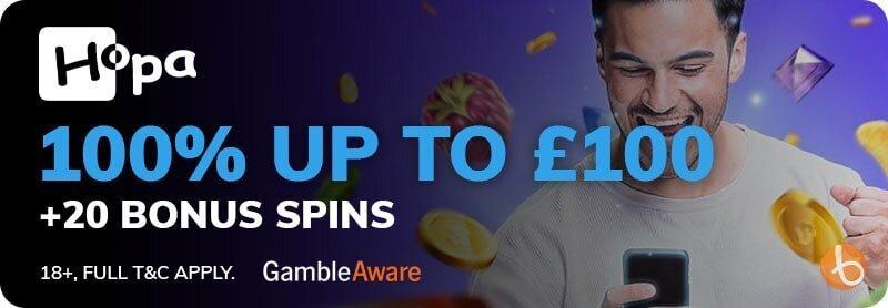 Hopa Casino welcome offer