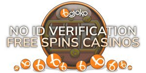 Bojoko branded text No ID Verification Free Spins Casinos