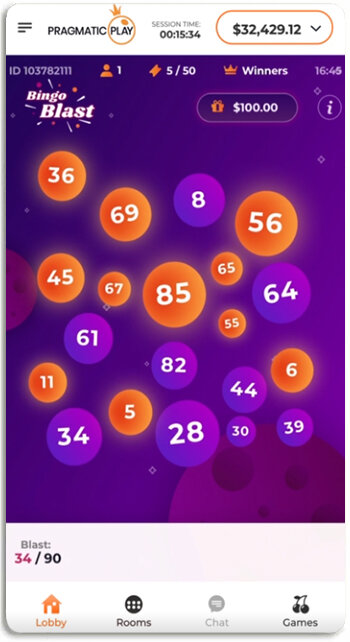 How Bingo Blast game looks on mobile