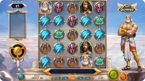 Rise of Olympus online slot screenshot