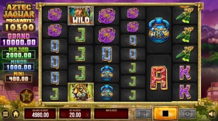 Aztec Jaguar Megaways slot by Synot Games