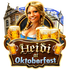 Heidi at the Oktoberfest logo