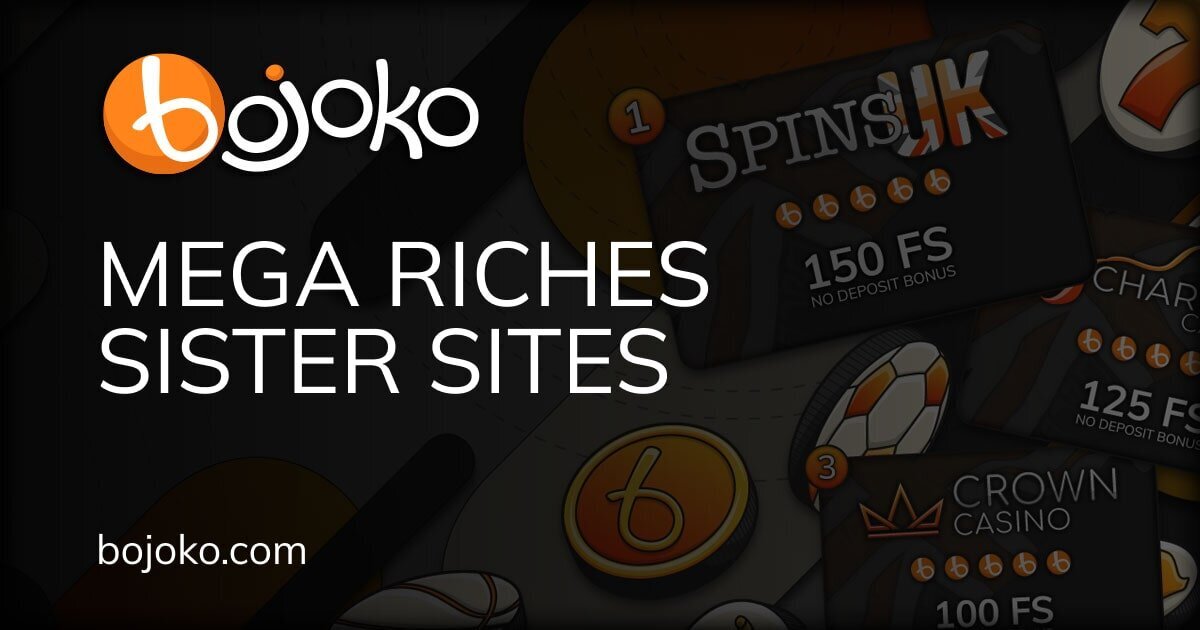 Mega Riches Casino interface showing games and bonuses