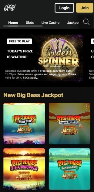 Regal Wins casino on mobile