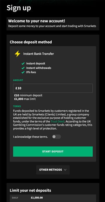 You can now deposit funds