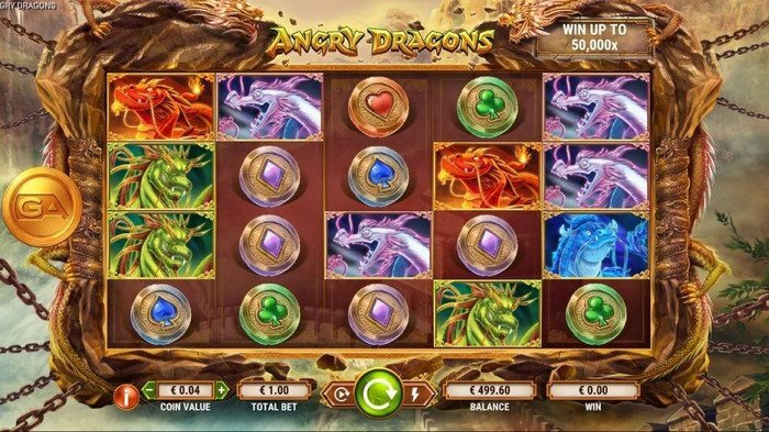 This is how Angry Dragons slot looks like