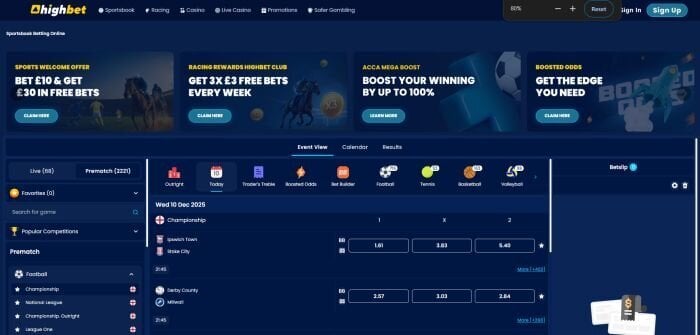 Highbet in December 2025