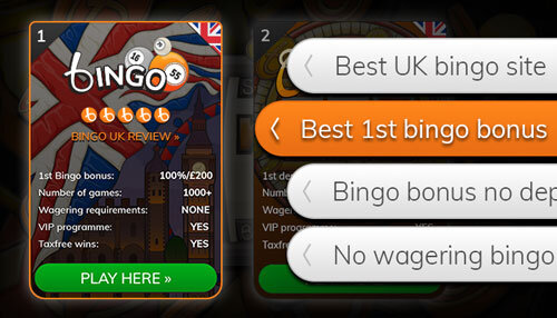 Browse our list of bingo games