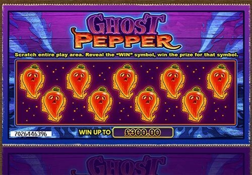 Ghost Pepper Scratch game