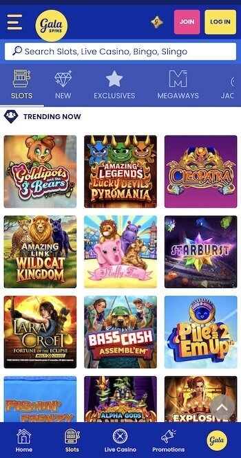 What games to play at Gala Spins