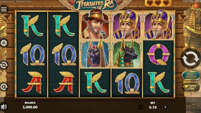 This is how Treasures of Ra slot looks like