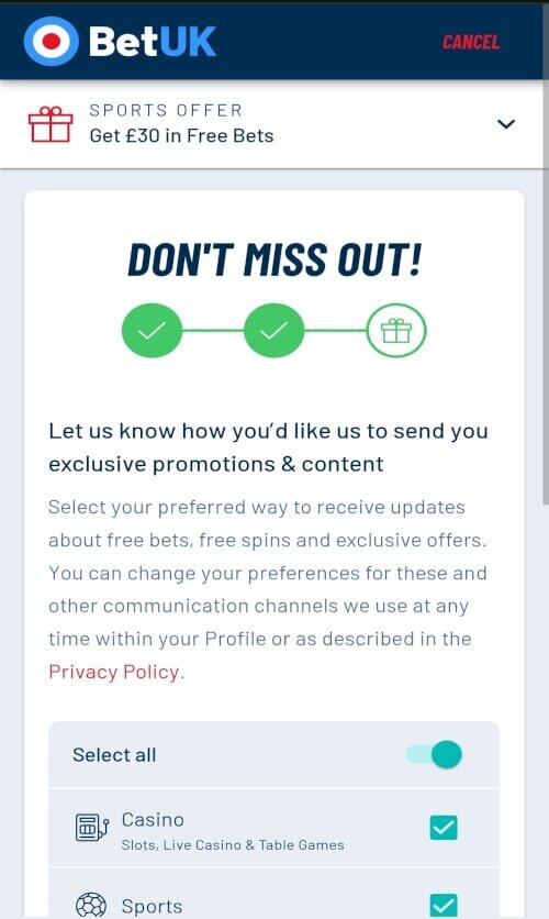 Claim an offer